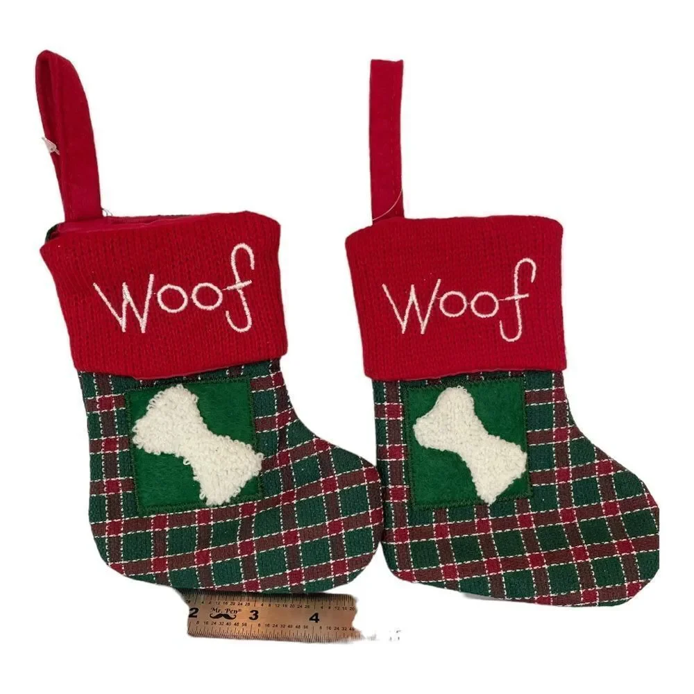 DOG‎ CHRISTMAS STOCKING, set of 2